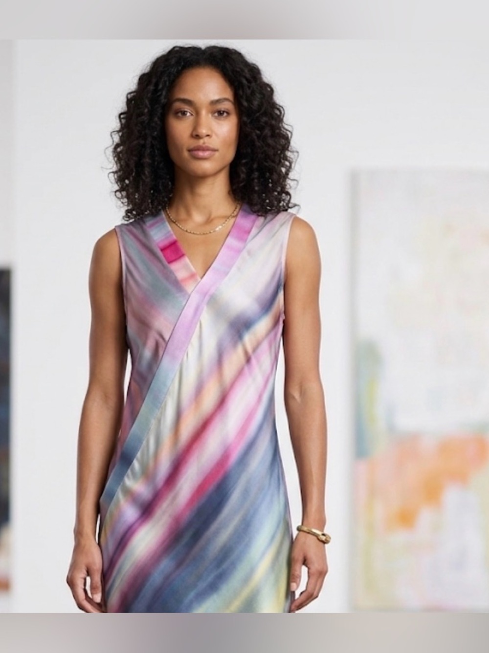 NWT DoDaDesigns Hand Made and Dyed Tunic
Silk Charmeuse ,Small